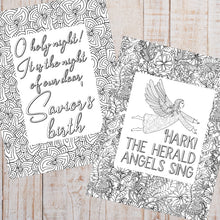 Load image into Gallery viewer, Christmas Carol Coloring Sheets (Set of 5)