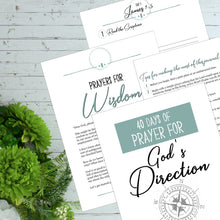Load image into Gallery viewer, 40 Days of Prayer for God's Direction Journal and Scripture Cards