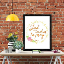 Load image into Gallery viewer, Teach Us To Pray Scripture Wall Art