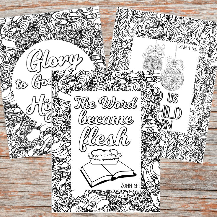 Christmas Scripture Coloring Pages (Set of 5) – A Divine Encounter Shop christmas-scripture-coloring-pages-set-of-5-a-divine-encounter-shop