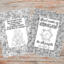 Load image into Gallery viewer, Christmas Scripture Coloring Pages (Set of 5)
