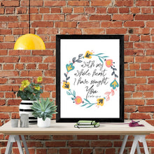 Load image into Gallery viewer, With My Whole Heart Scripture Wall Art