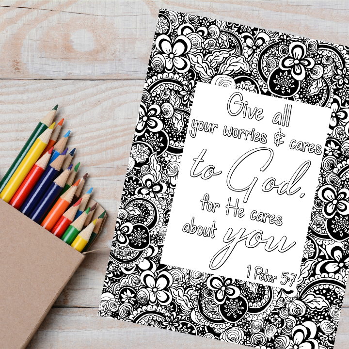 Scripture Coloring Books for Adults, Bible Coloring Pages